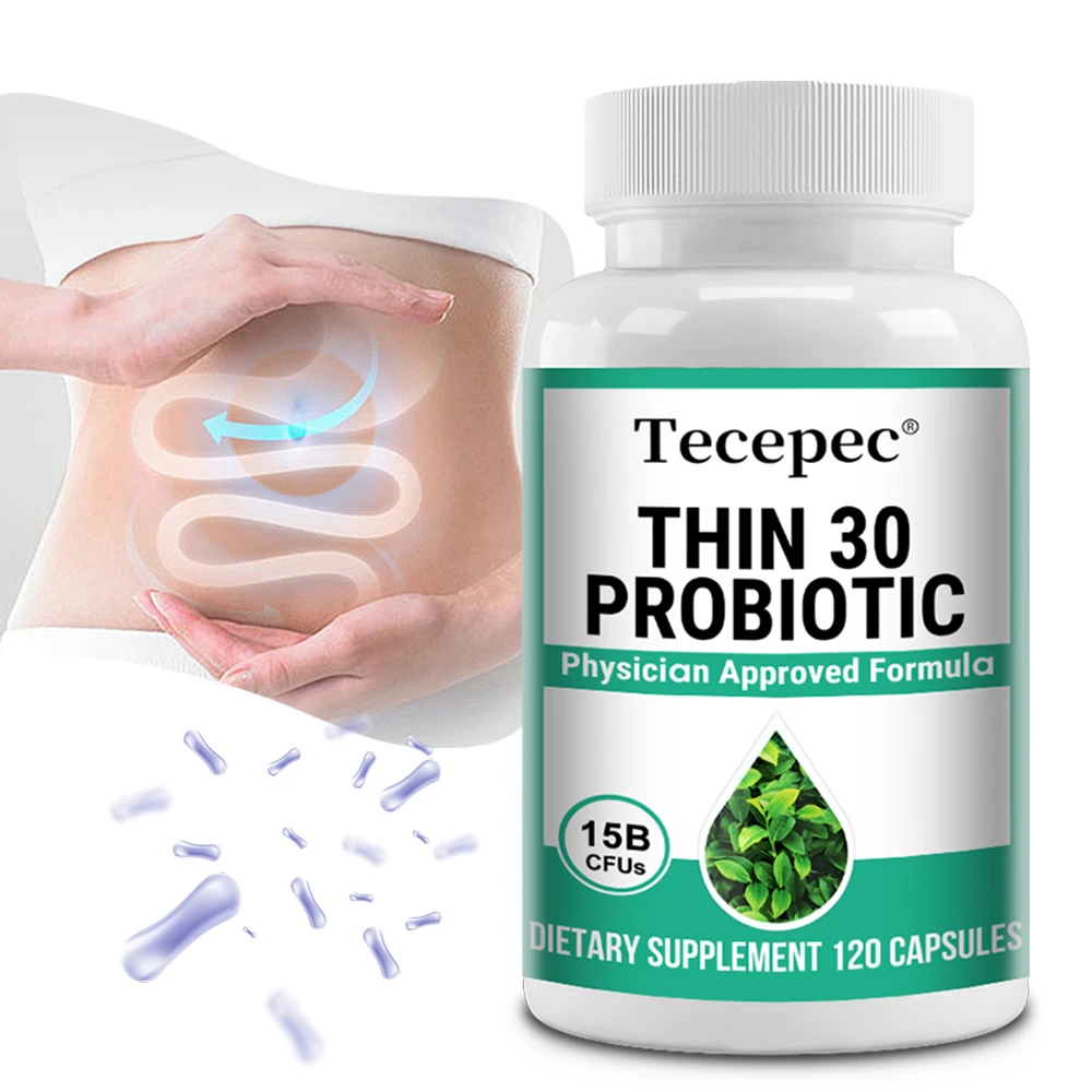 Cápsulas probióticas-contiene vinagre de manzana y hojas de té verde-promo la salud digestiva y fortalece el sistema inmunológico