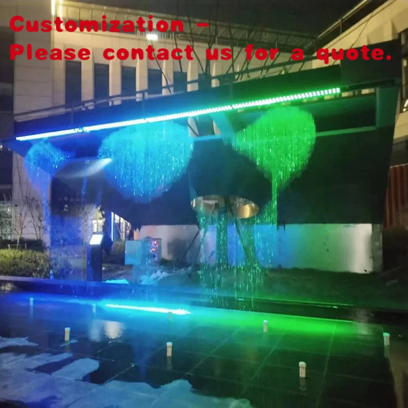 custom.Space Dancing Musical Graphic Wall Digital Curtain Digital Waterfall