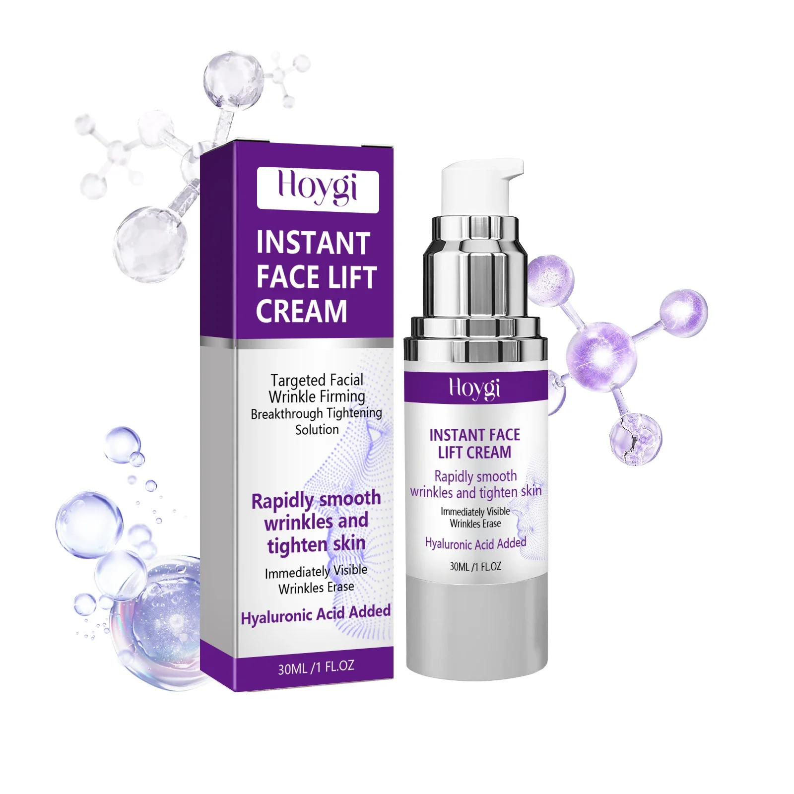 Facial Lifting Firming Cream - Lightening Facial Fine Lines Nasolabial Folds Skin Gentle Hydrating Moisturizing Face Cream, Anti-Aging Wrinkle Smoother Moisturizer for Sagging Skin, Face Neck Tightening Collagen Day Night Cream for Women, Daily Skincare