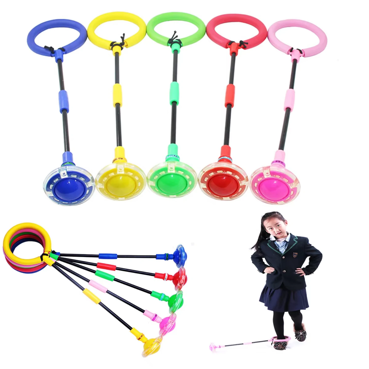 Flash Skipping Rope  Children and Adults, Glowing Skipping Rope, Sport Toy, Outdoor Exercise, Fitness Single Foot Jumping