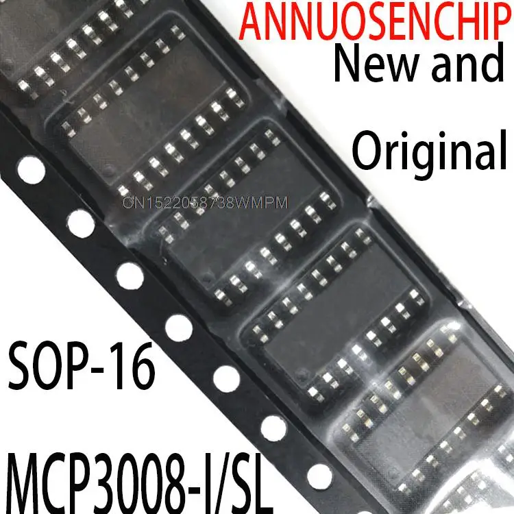 10PCS MCP3008ISL MCP3008 MCP3008 - I / SL SMD MCU SOP16 MCP3008-I/SL