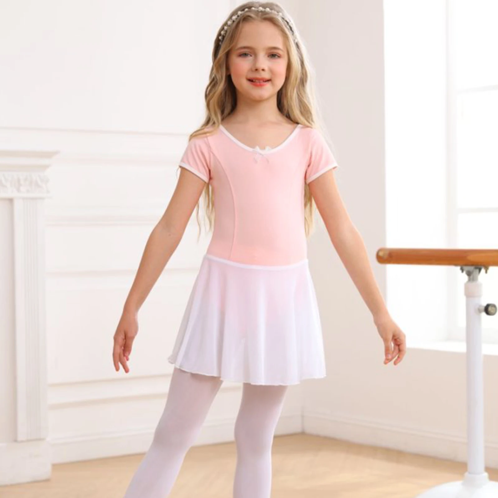 

Girl Ballet Tutu Skirt Kids Ballet Dress Leotard Bodysuit Dance Wear Stage Costumes Ballet Leotards Gymnastics Jumpsuit