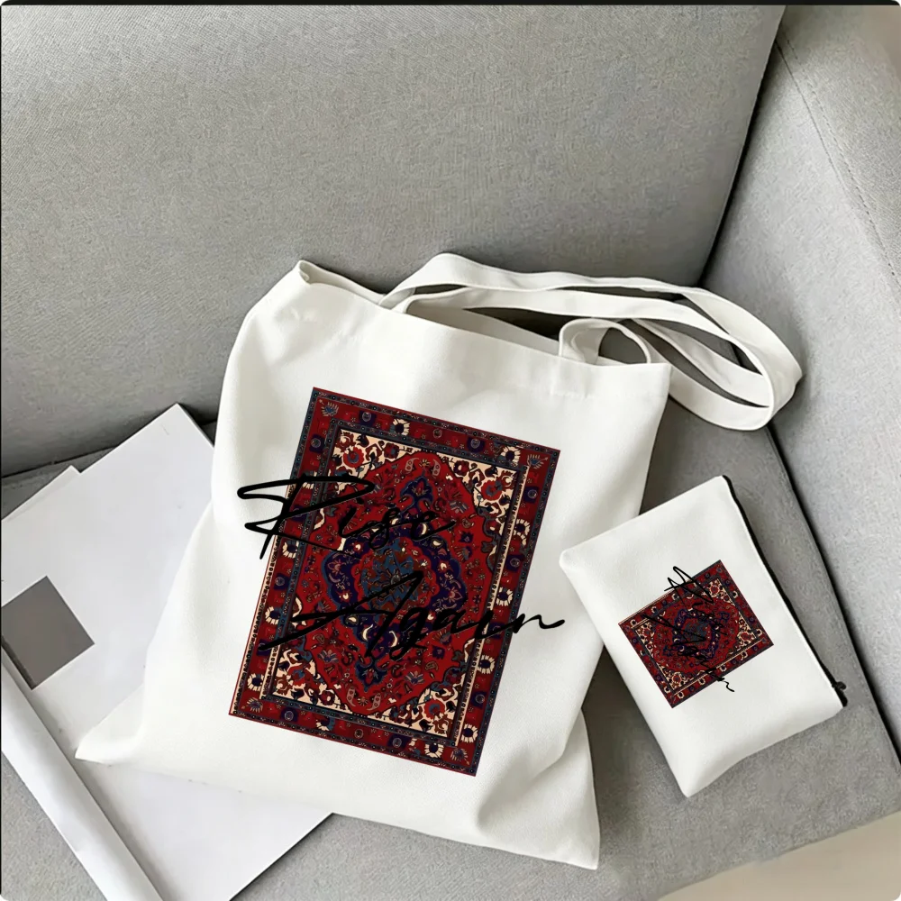 Thrift Vintage Fashion Usa - Boho Persian Rug Tote Bag Daily