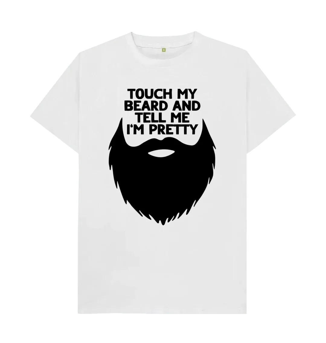 MY BEARD AND TELL ME I'M PRETTY T-SHIRT  Cool Printed Crazy T Shirts Classic Boyfriend Dad Gift Idea