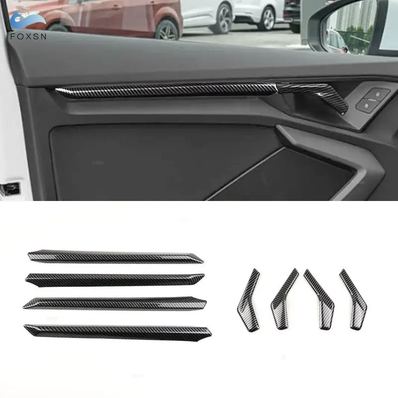 

8 шт. Накладки на ручки дверей для Audi A3 8Y 2021-2024, декоративные элементы интерьера автомобиля