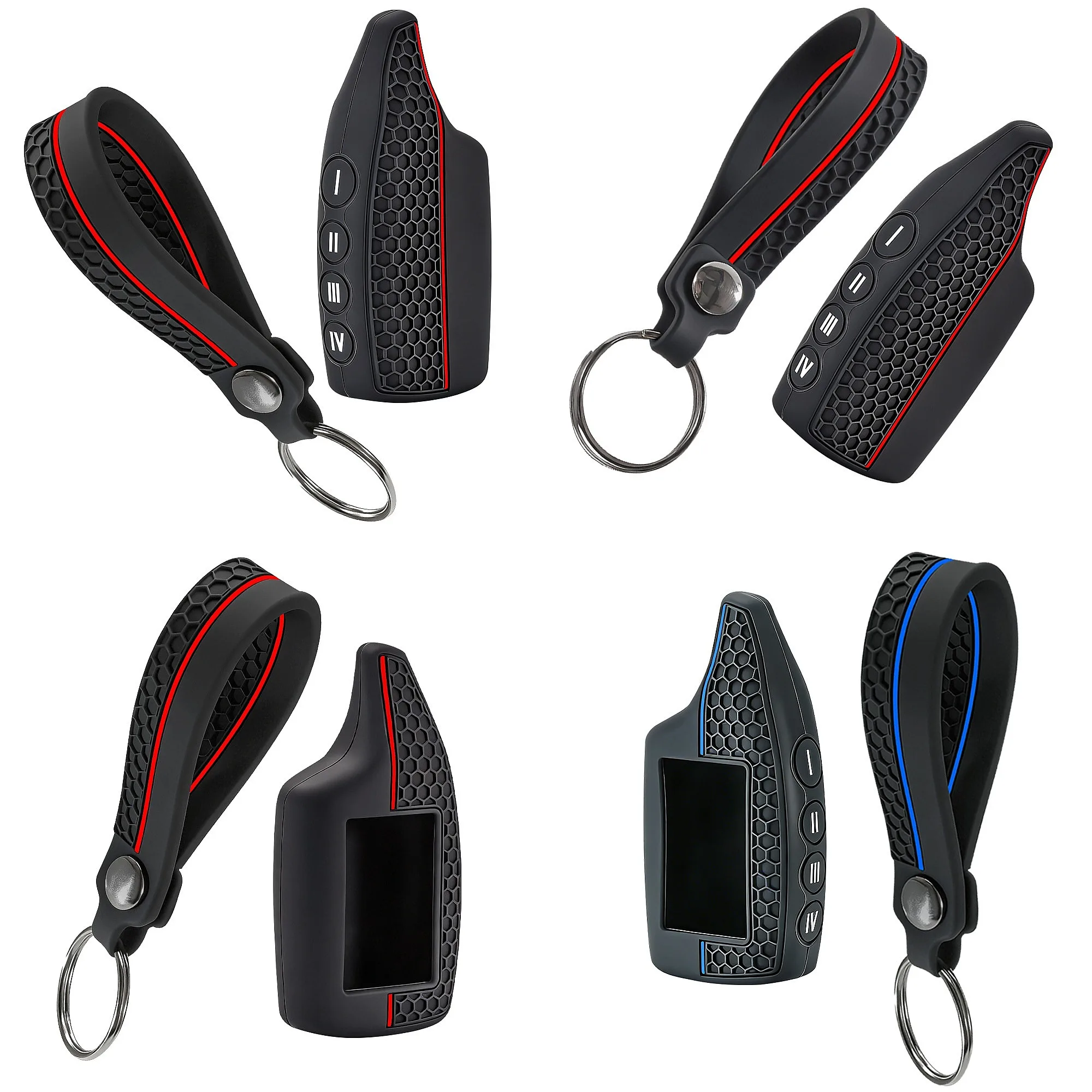 Silicone Rubber Alarm Remote Key Cover For Scher Khan Magicar 5 6 M5 M6 Car Key Fob Case