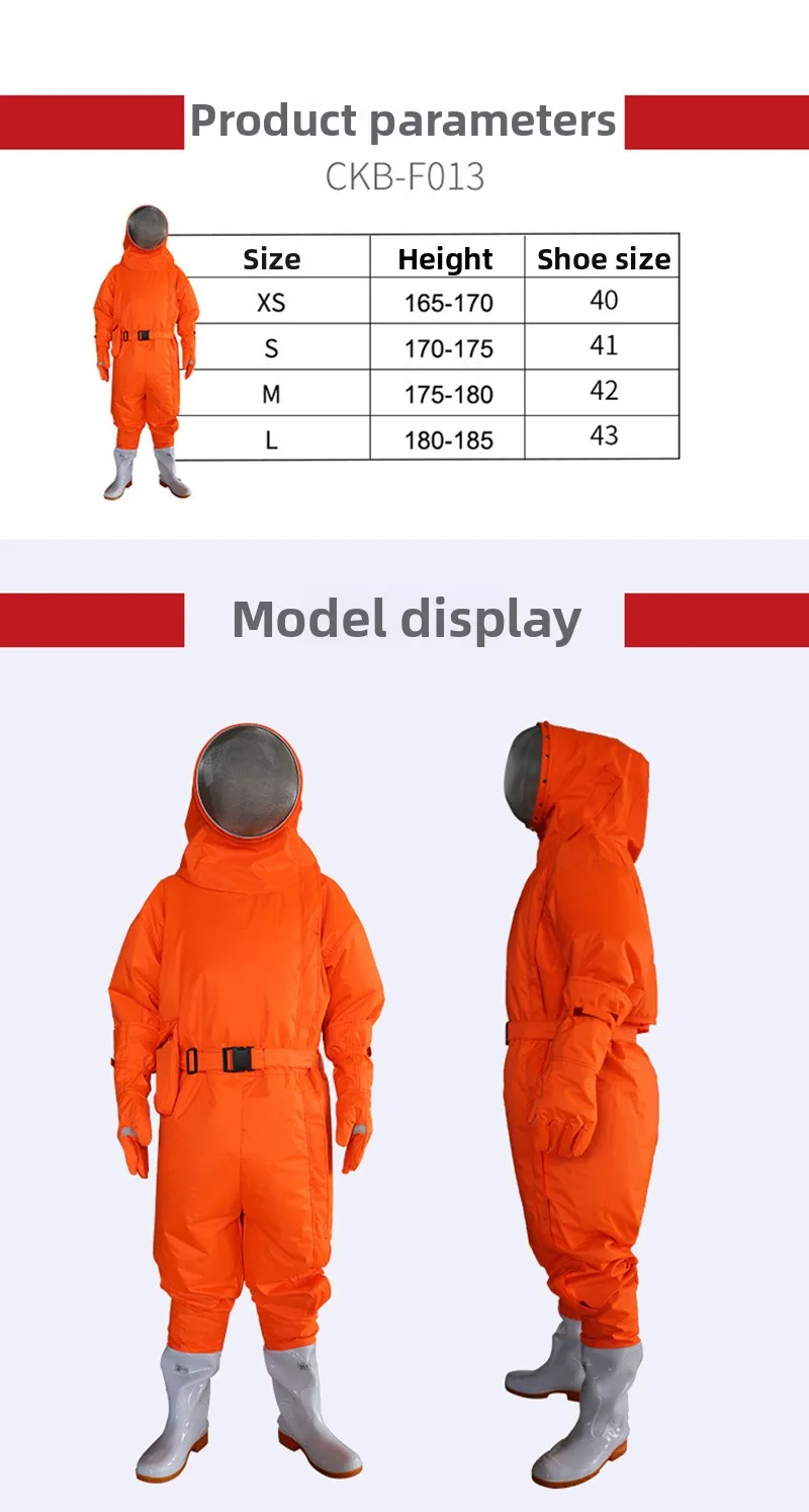 CKB-F013 fan bee-proof suit, thickened one-piece beekeeping bee-proof wasp, wasp fire bee-catching suit