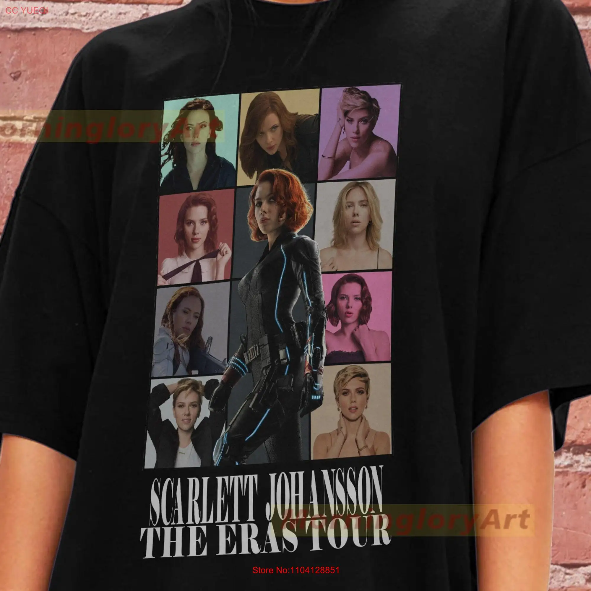 Scarlett Johansson Tour T Shirt SweaT Sweater Cotton Clothing long or short sleeves