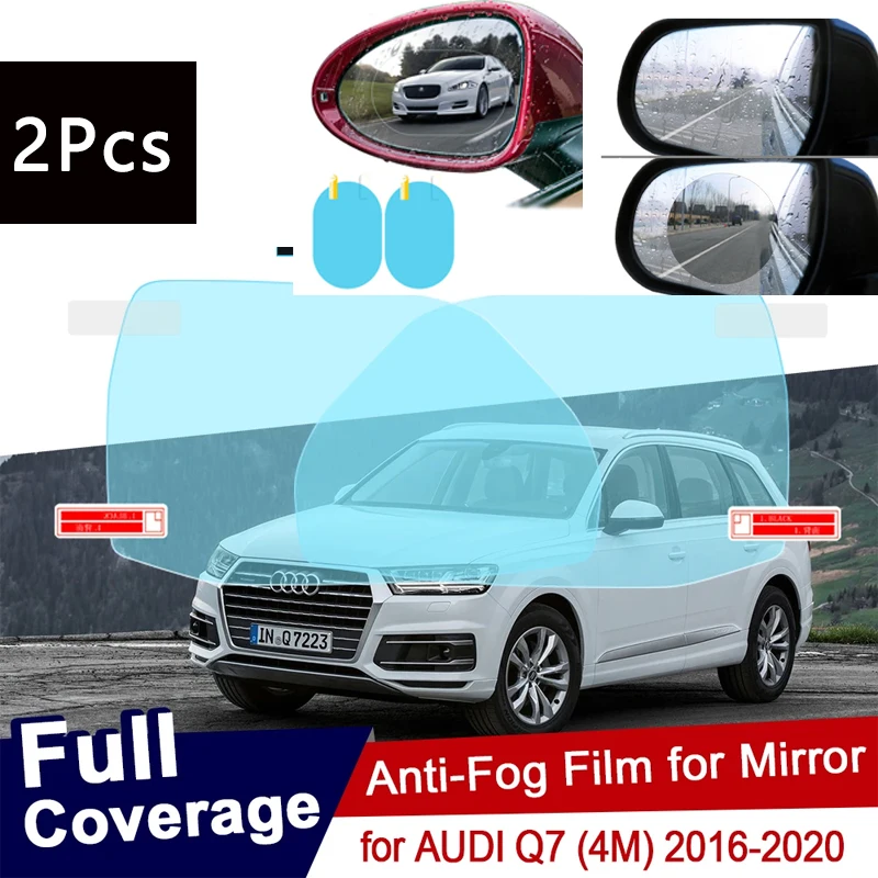 

For Audi Q7 4M 2016 2017 2018 2019 2020 Full Cover Anti Fog Film Rearview Mirror Clear Anti-Fog Films Accessories Stickers