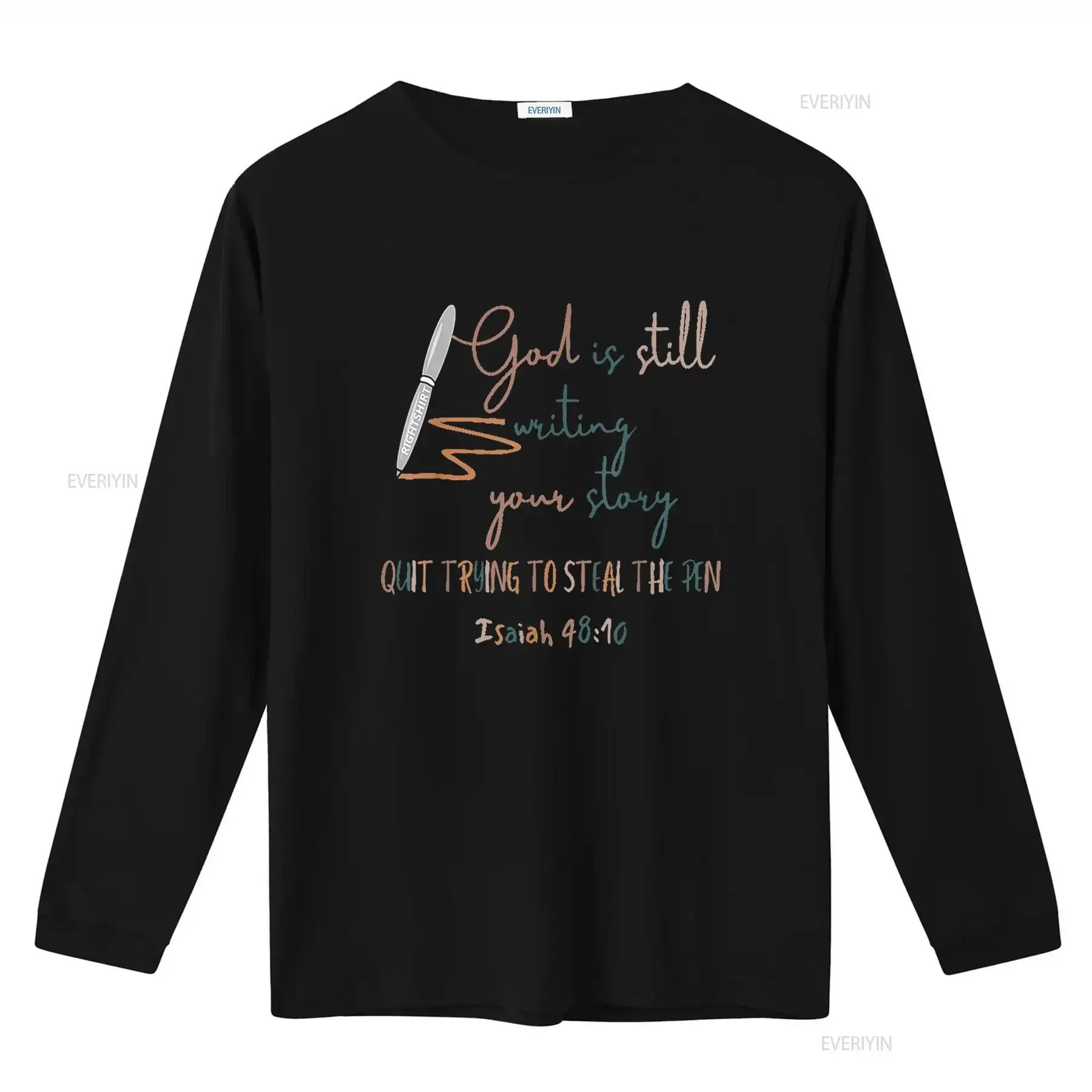 God Is Still Writing Your Story Quit Trying To Steal The Pen T Shirt vintage Washed Unisex Stylish Stretched - view 3
