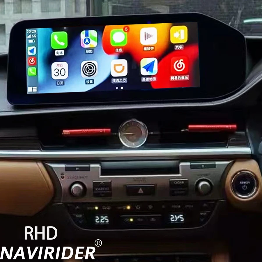 

DSP BT 12,3-дюймовый карполярный стерео для Lexus ES ES300 ES250 ES350 ES300h 2013-2017 RHD Android 14 Navi Автомобильный мультимедийный видеоплеер