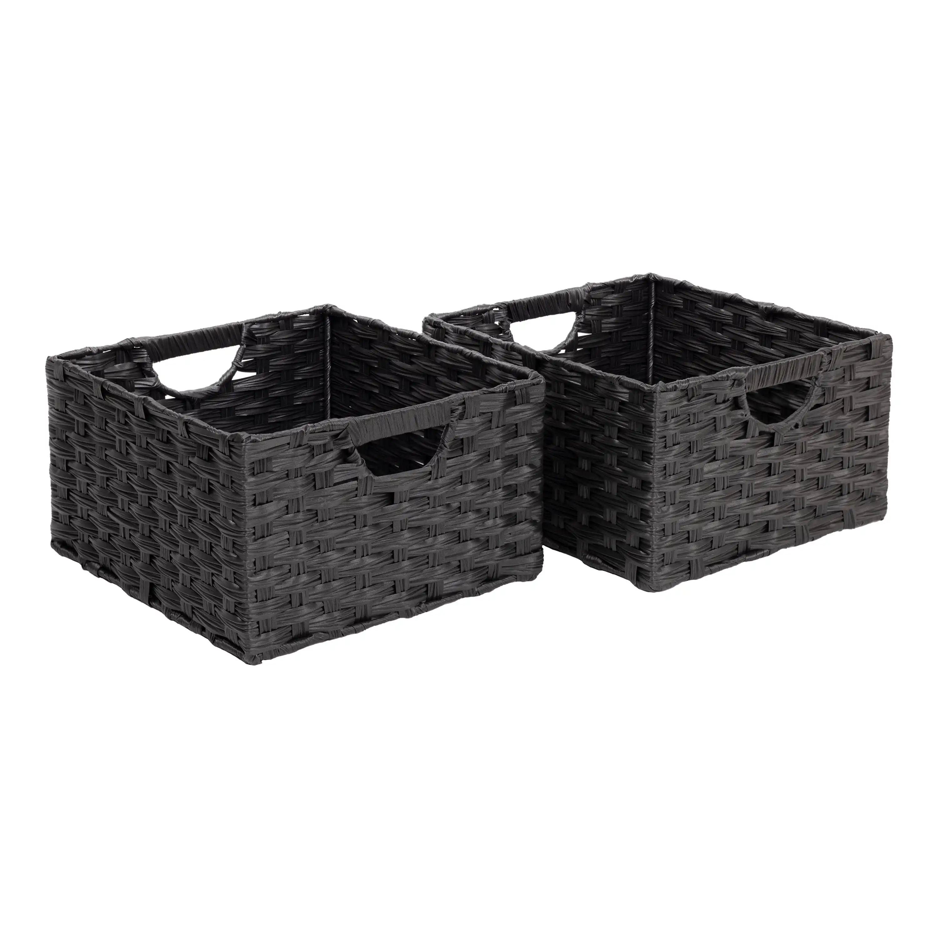 

Handwoven Basket (2-Pack), Black