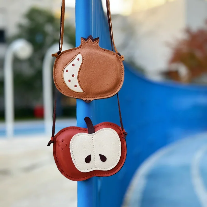 MILANCEL New Kids Messenger Bag Girls PU Material Fruit Bag Baby Boys Cute Styling Bag