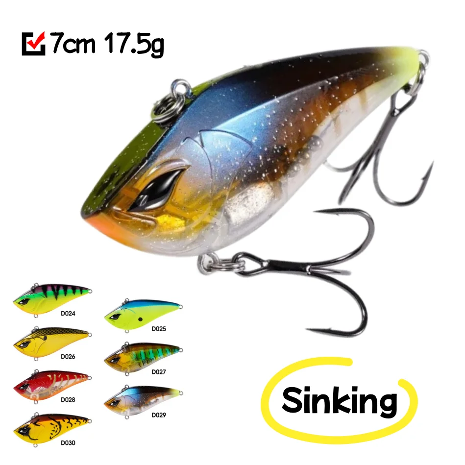 Señuelo VIB hundimiento Noeby 7cm – Crankbait duro para pesca - imagen 3