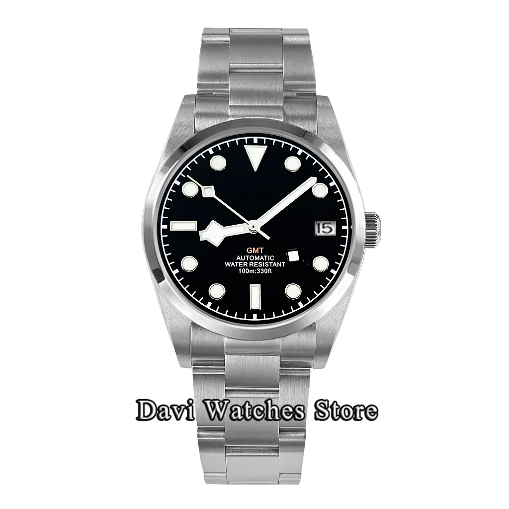 36mm/39mm New Original Luxury Fashion Automatic Watch Silver Stainless Steel Case Sterile Dial Sapphire Glass NH34 Movement