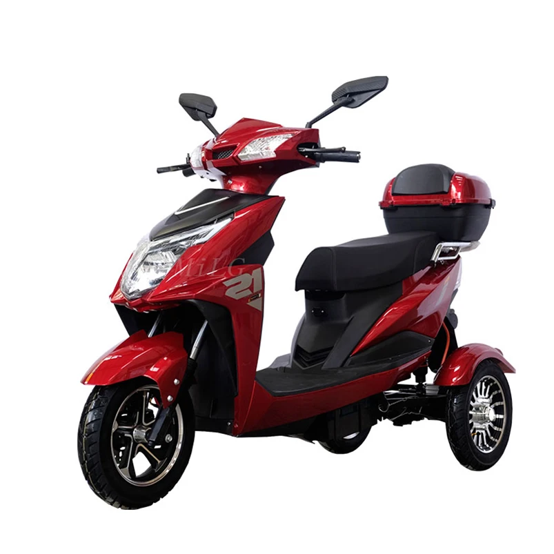 Adult Electric Tricycle 3 Wheel Electric Bicycle 60V Cargo Slingshot Motorcycle 3 Wheel 2 Wheels in  Front Disc Rear Drumcustom