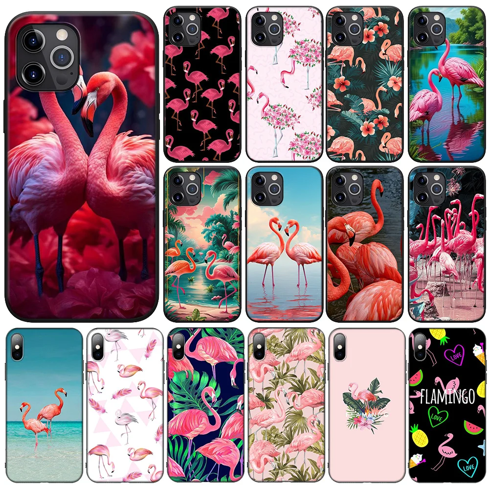 F-62 Flamingos Animal New Phone Case for iPhone 12 11 8 7 X XS XR Pro Max 6 6s Plus SE