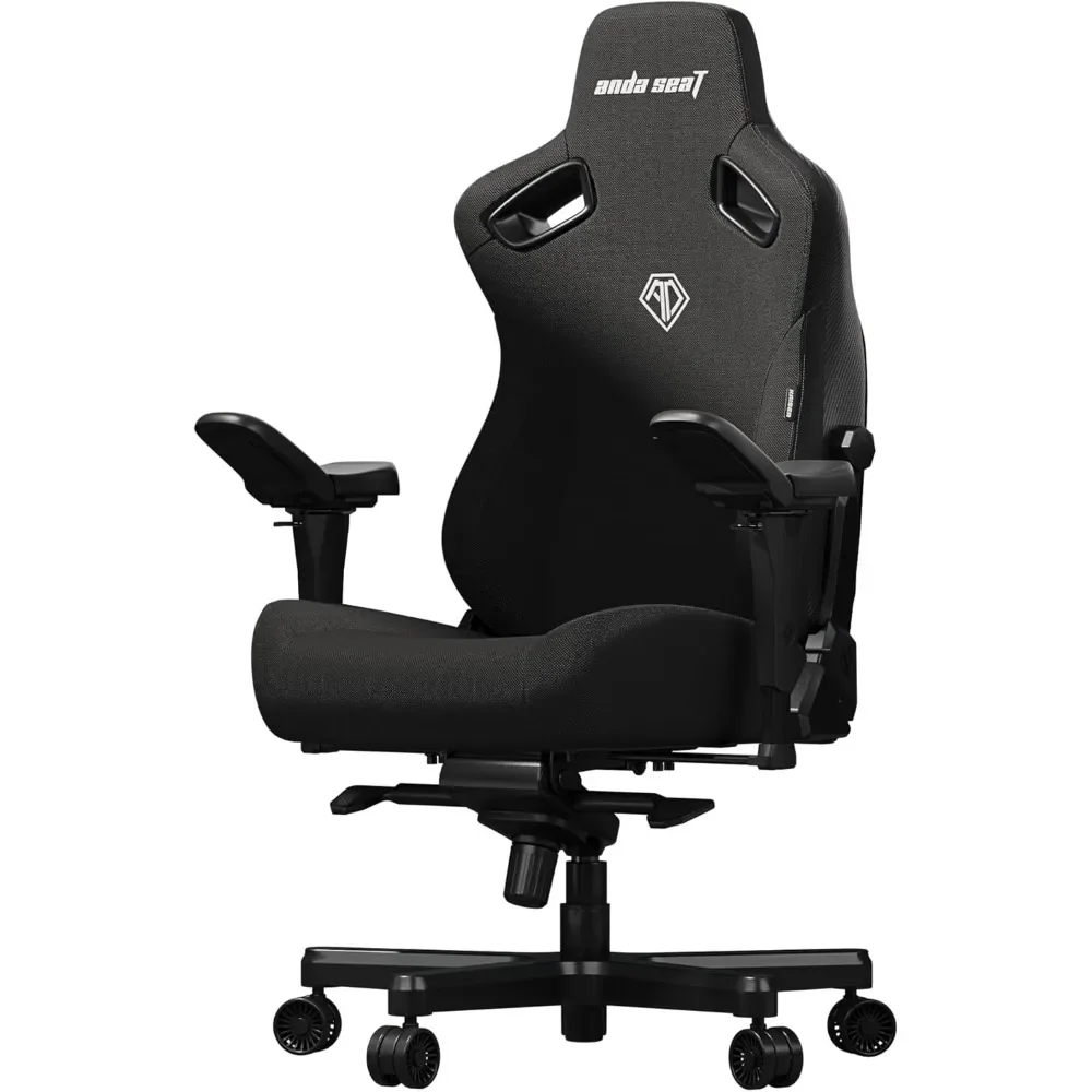 Kaiser 3 Pro Large Gaming Chair for Adults - Ergonomic Black Fabric Gaming Chairs with 5D Armrest, Comfortable Office Chair with