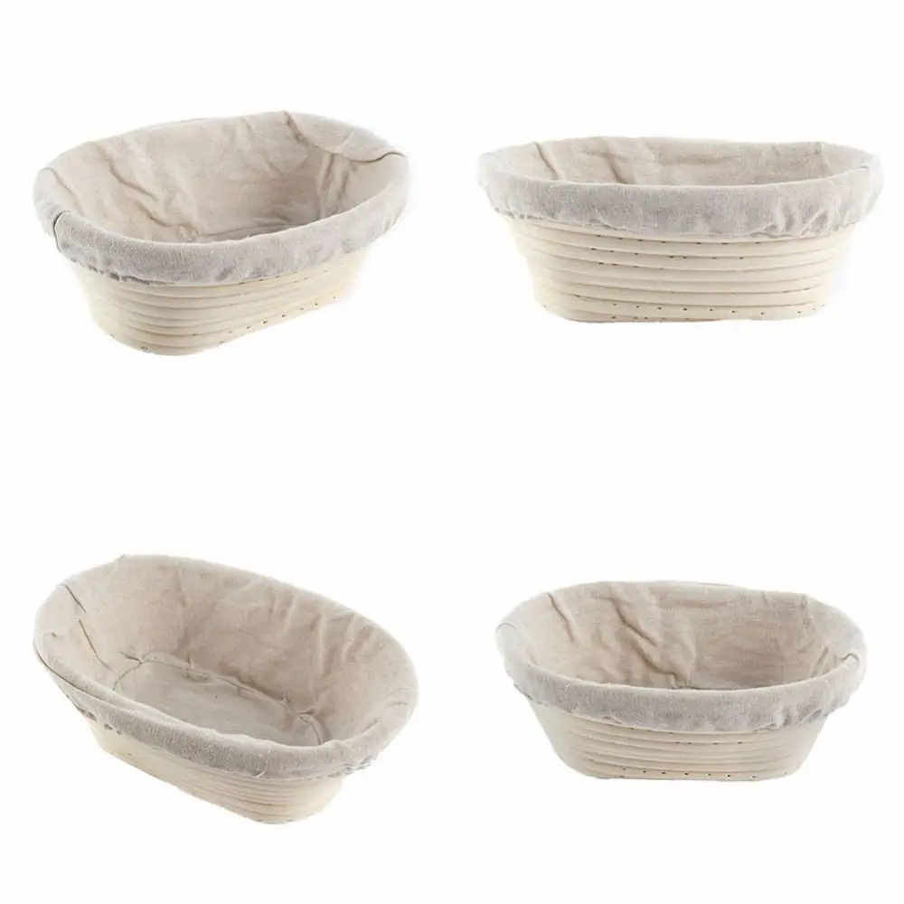 Oval Baking Supplies Mass Proofing Handmade Liner Baskets Dough Rising Wicker Rattan Basket Banneton Brotform