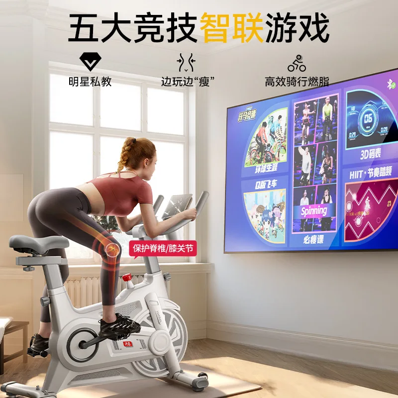 German Khan horse spinning bicycle household indoor magnetic control exercise bicycle weight loss ultra-quiet fitness equipment