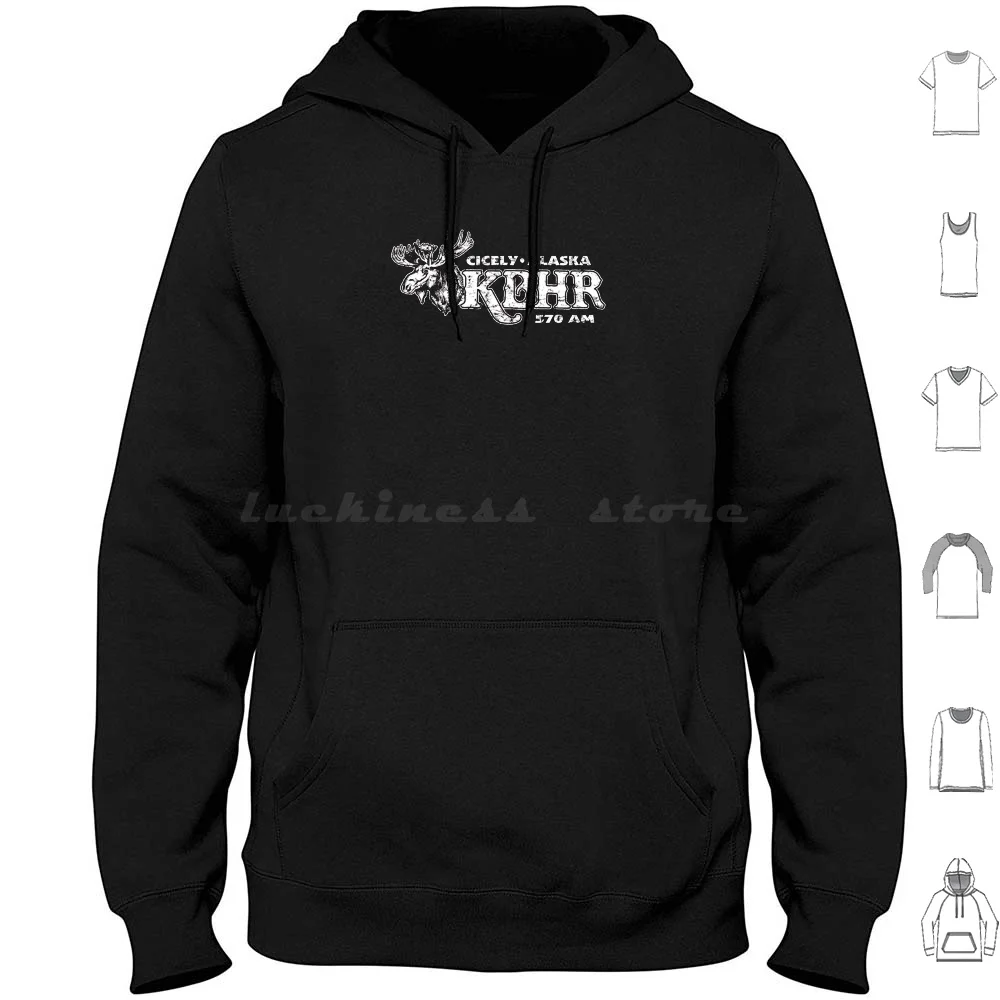 Untitled Hoodie cotton Long Sleeve Tv Northern Exposure Memorabilia Radio Kbhr Chris In The Morning Logo