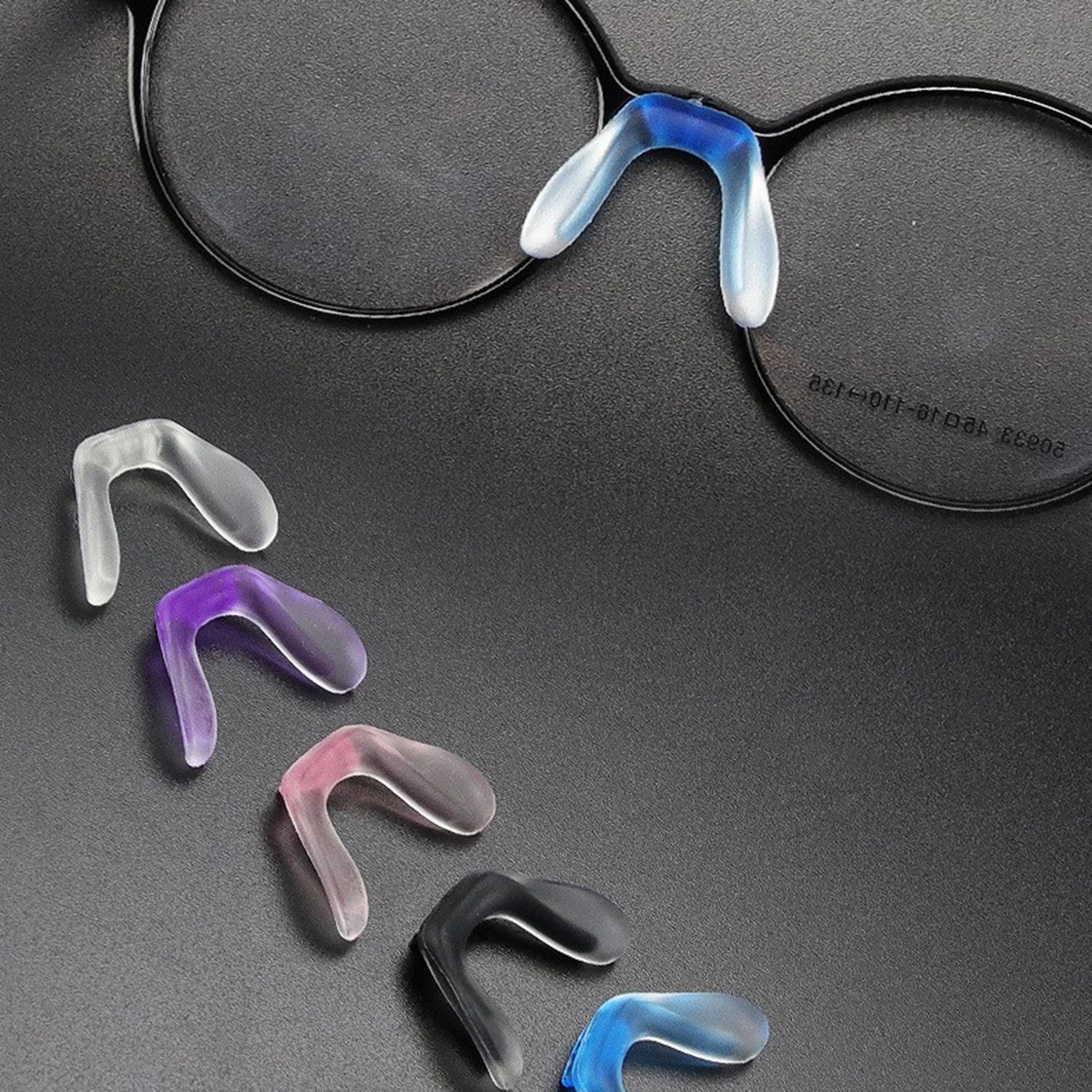 Eyeglasses Saddle Bridge Glasses Bridge Strap Nose Pads Soft Silicone Anti-Slip Nosepads Screw-in Eye Glasses Nose Piece