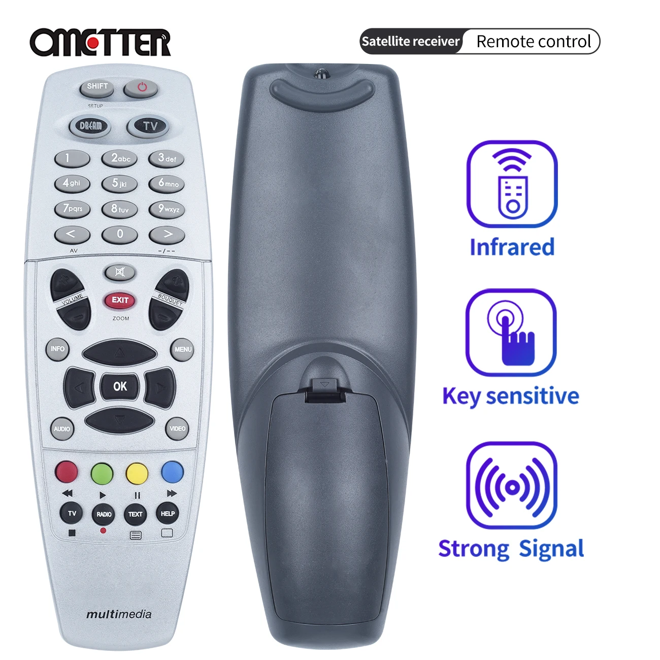 For DREAMBOX Remote Control with Learn Function DM800 DM800HD DM800SE DM500HD DM8000 HD SUNRAY SR4 V1 V2