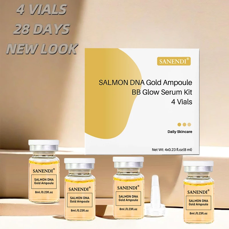 Zdjęcie 5: 4/12 Fiolki Serum DNA z Łososia BBGLOW AQUA Kwas Hialuronowy Esencja do Pielęgnacji Twarzy Nawilżający Płyn Roztwór SANENDI Koreańska Pielęgnacja Skóry