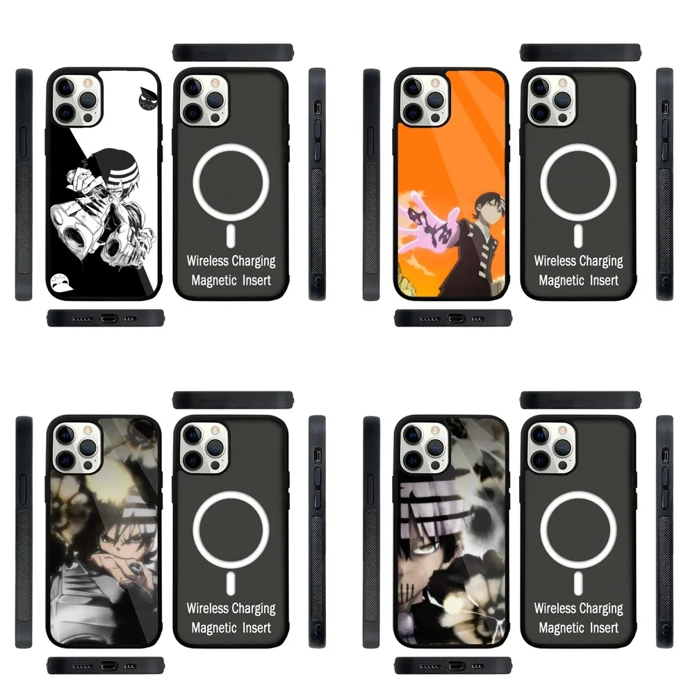 

Anime S-Soul Eater Phone Case Strong Magnetic For IPhone 16,15,14,13,Pro,Max,Plus,11,12,Mini For Magsafe Wireless Charging