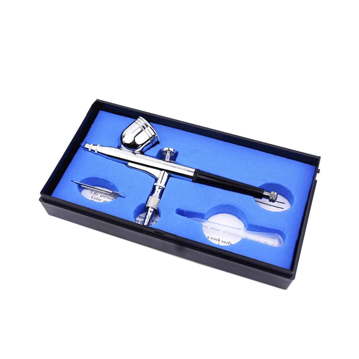 ชุดแปรงพ่นสีคู่ขนาด0.3มม. ชุดแปรงพ่นสีแอร์บรัชไฟฟ้าสำหรับภาพวาดกราฟิกอัตโนมัติ