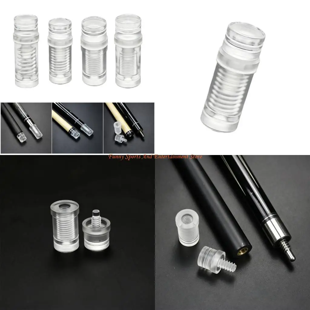 

C4DE Acrylic Pool Cue Joint Protector Billiard Joint Protector for Player Pool Billiard Cues Protect Your Cue