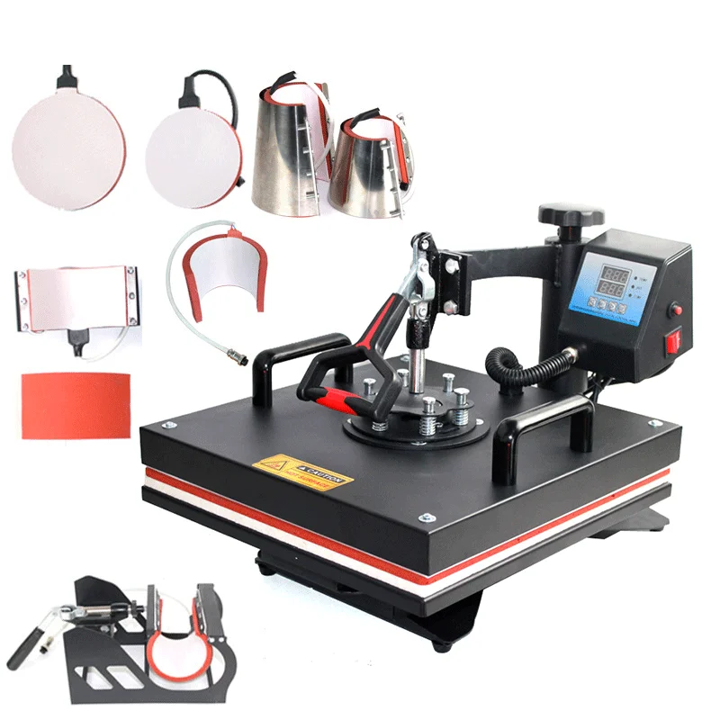 

Hot Sale 38*38cm 8 In 1 Combo Machines Sublimation Heat Press Machine 15*15inch Heat Transfer Printing Machine