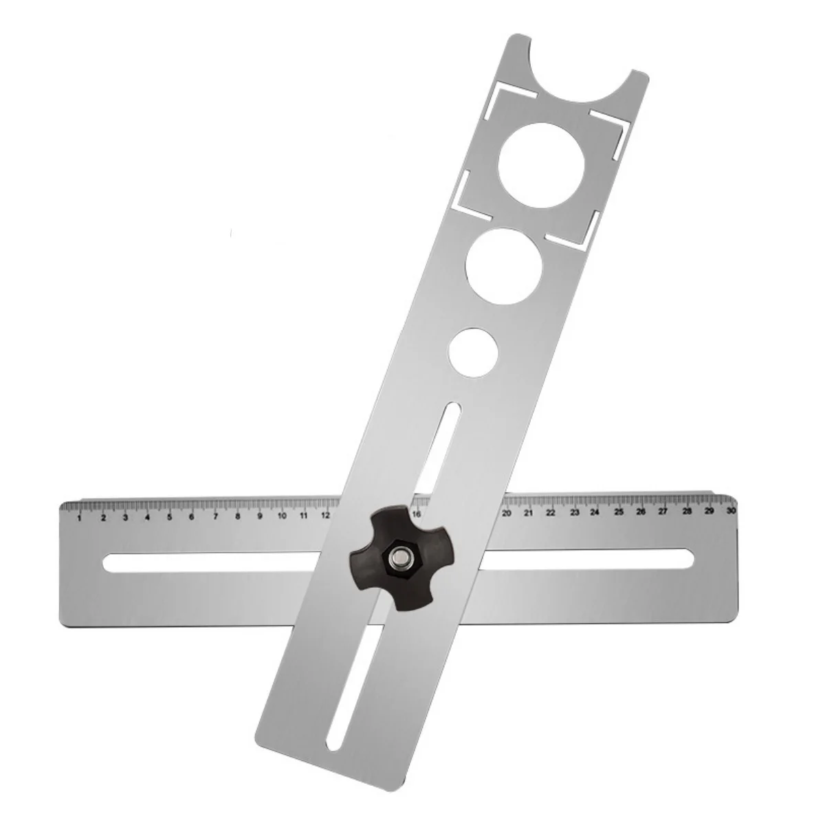 Adjustable Tile Hole Centering Drill Guide Jig, Multi‑Size Locator for Marble Ceramic Wall & Floor Tile Drilling Measuring Tool