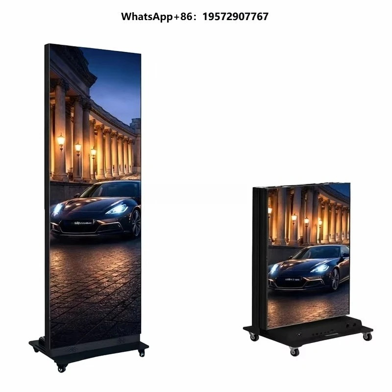 LED Stand Display Advertising Player P2.5 Digital Advertisement Standing Mirror Led Poster For Shopping Mall Museum