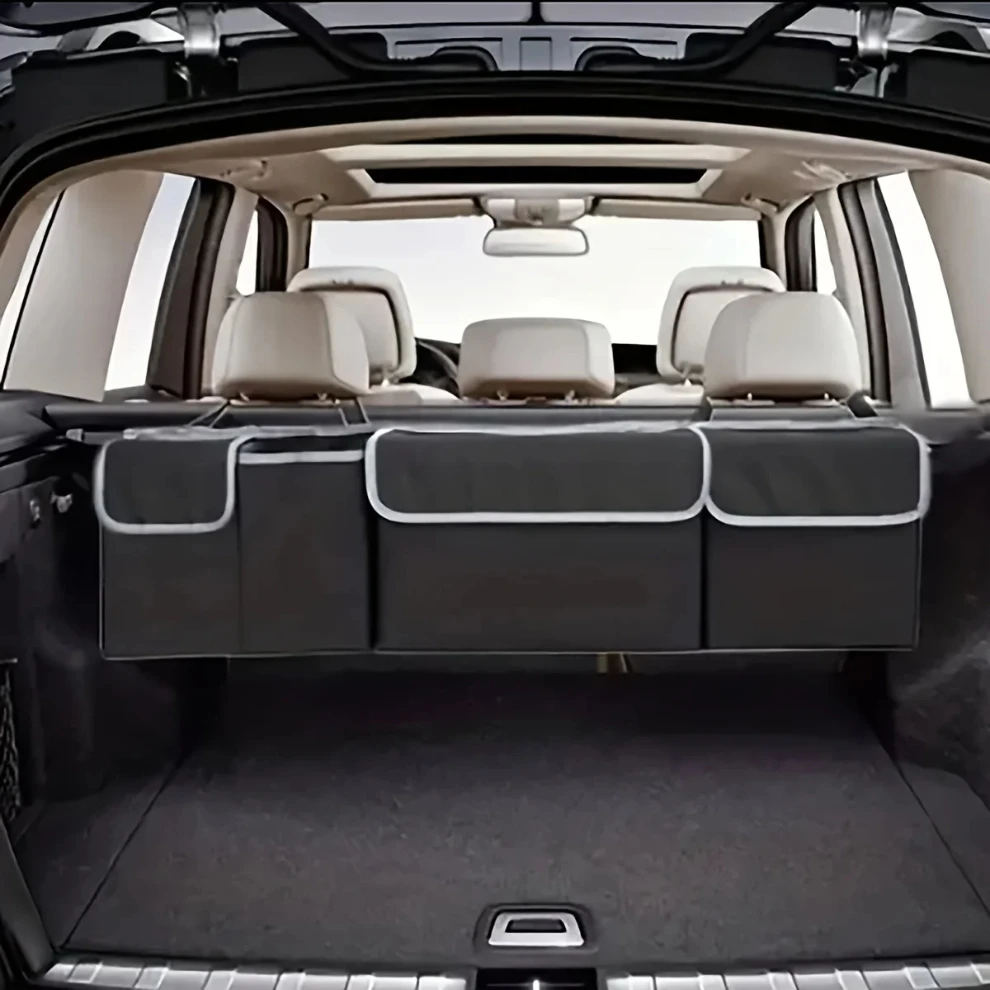 Black car seat suspension storage bag Car seat back Oxford cloth hanging bag back storage bag Storage bag one pack high quality