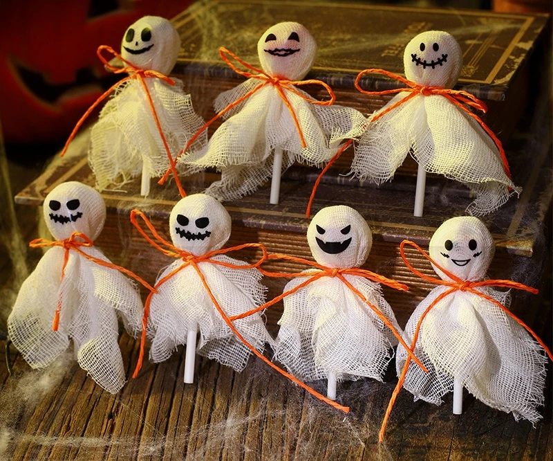 Halloween Ghost Pumpkin Lollipop Decoration DIY Decoration Candy Holiday Gifts Birthday Party