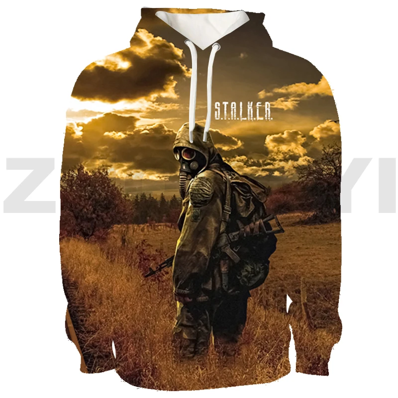 

2024 New Tops S.T.A.L.K.E.R. Men's Hoodies Game Pattern Pullovers Autumn and Winter Men's Clothing Oversized Casual Sweatshirts