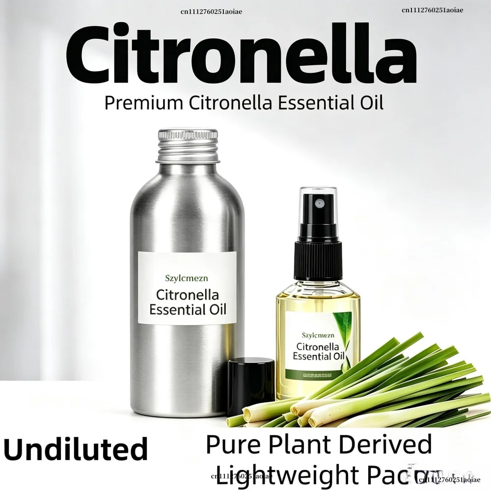 Pure Plant Essential Oil For Reed Diffuser Humidifier Undiluted Citronella Aromatic Oil