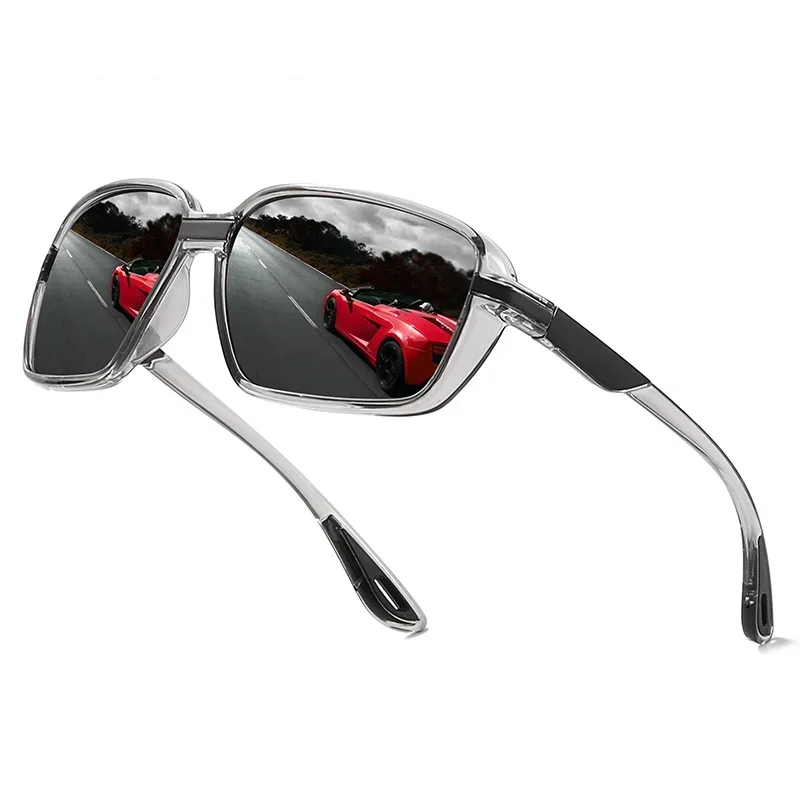 

2025 New Square Outdoor Sports Cycling Men UV400 Polarized Sunglasses Driving Fishing Sunglasses for Men Gafas De Sol Vintage