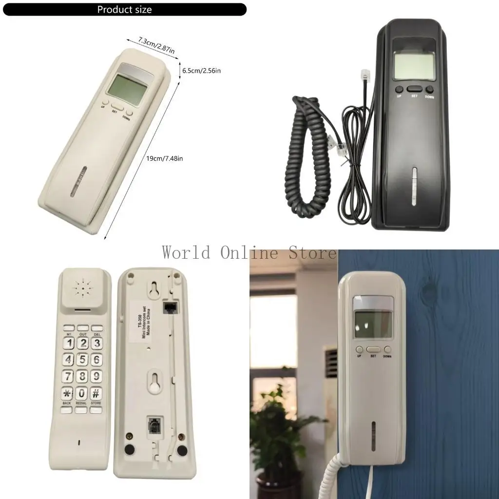 Corded Telephone Desktop Telephone Fixed Telephone Caller Telephone Front Desk 87HC