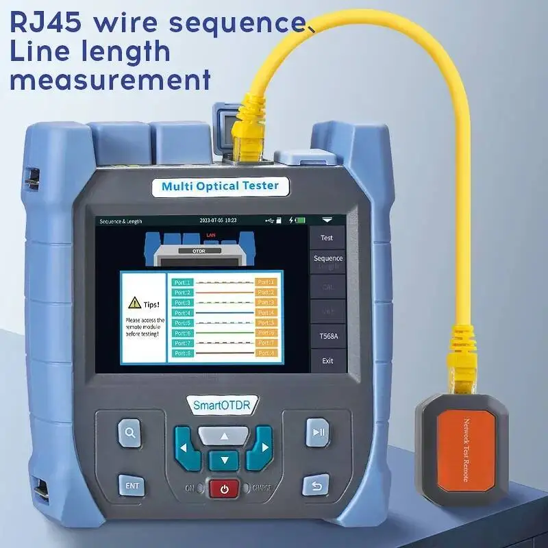 Mini NK5100M1 850/1300nm 22/24Db MM Testing OTDR Fiber Optic Reflectometer And VFL OLS OPM Eventmap 24Db 100KM