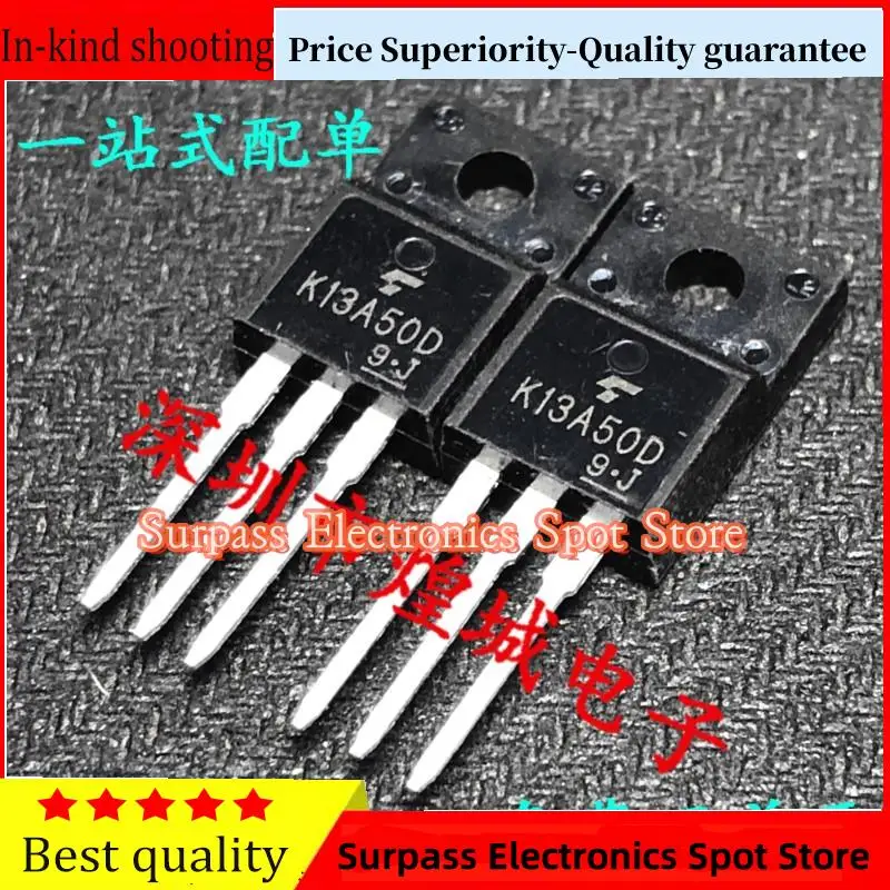 10PCS-100PCS  K13A50D TK13A50D  TO-220F MOS 500V 13A Price Superiority-Quality guarantee