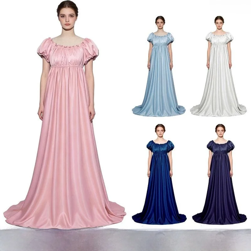 

Bridgeton Regency Victoria Era Cosplay Dress Halloween Tailcoat Gown Women's Traditional Costume Stage Performance Dress