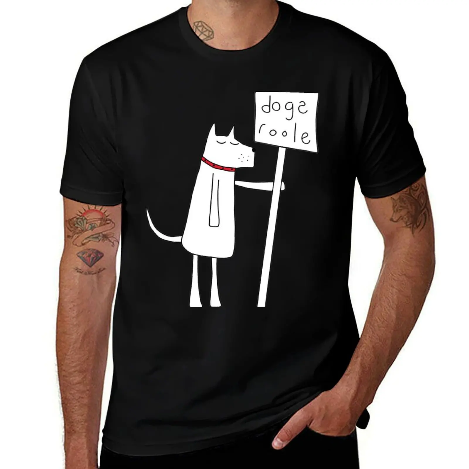 Dogs Roole T-Shirt Stylish Graphic Short Sleeve Top