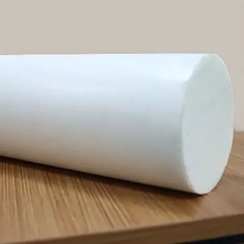 

White PTFE Rod Bar 20mm to 50mm Non Toxic Plastic DIY Material Eco Friendly