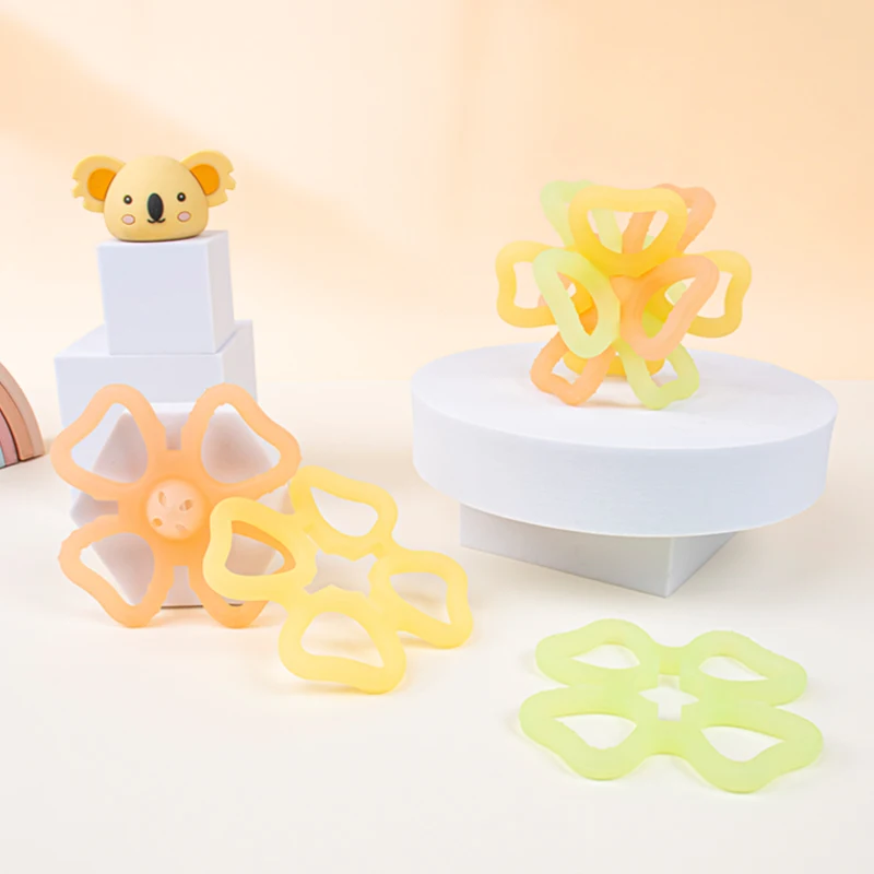 Silicone Luban Lock Teether, Baby Teething Toy, Anti-Drop Design, Baby Chewing Gum, Soothing Teether