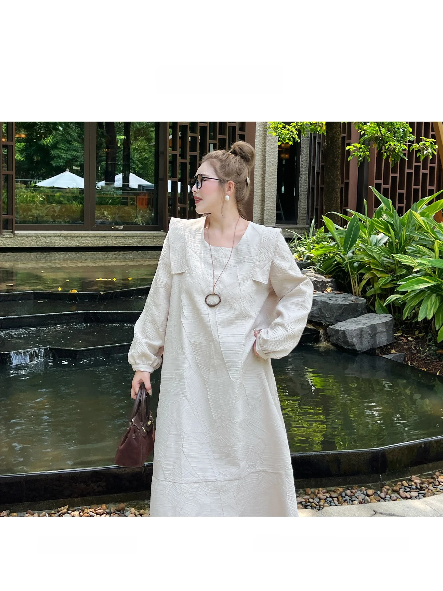 

Большой размер, корейская круглая длинная женская модная универсальная юбка трапециевидной формы с высокой талией, летняя юбка Dr