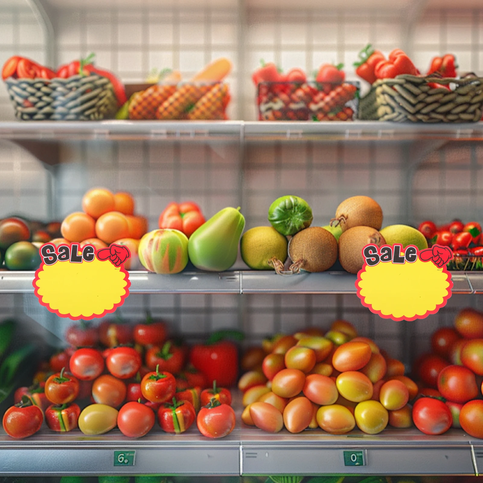 

80Pcs Retail Store Sale Tags Burst Paper Signs Supermarket Product Labels for Garage Display Price Tags Advertising