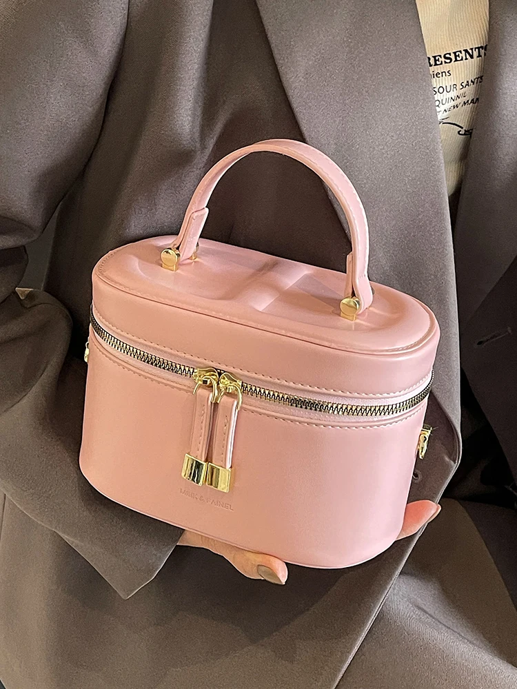 Korean High-Grade Sense Women Mini Crossbody Bags New Summer Simple All-Match Soft Handle Handbag Lady Fashion Flap Bucket Bag