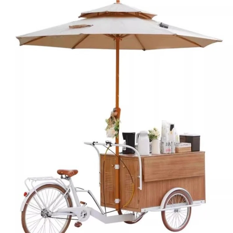 

Outdoor scenic spot mobile stall car creative street tricycle coffee snack hamburger stall car shopping mall promotional car